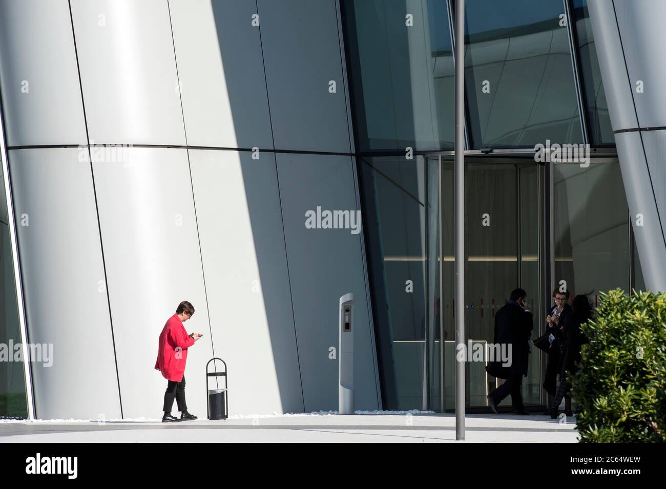 Italia, Lombardia, Milano, CityLife, particolare della Torre generali Foto Stock