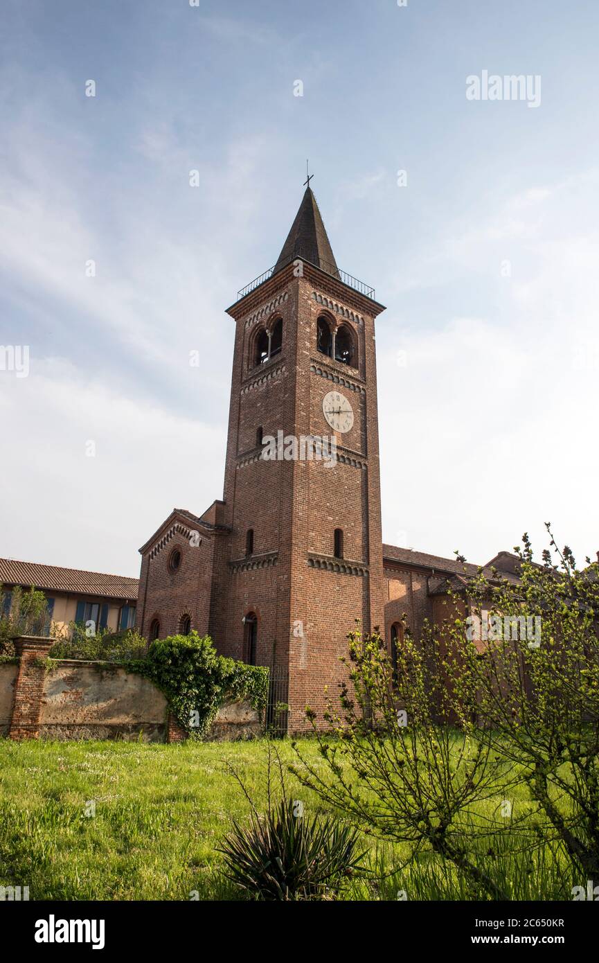 Italia, Lombardia, Milano, Monluè, Chiesa di San Lorenzo Foto Stock