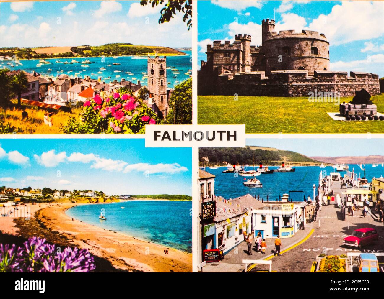 Kendal, Cumbria, Regno Unito 4 luglio 2020 cartolina fotografica a colori da Falmouth Cornwall UK Foto Stock