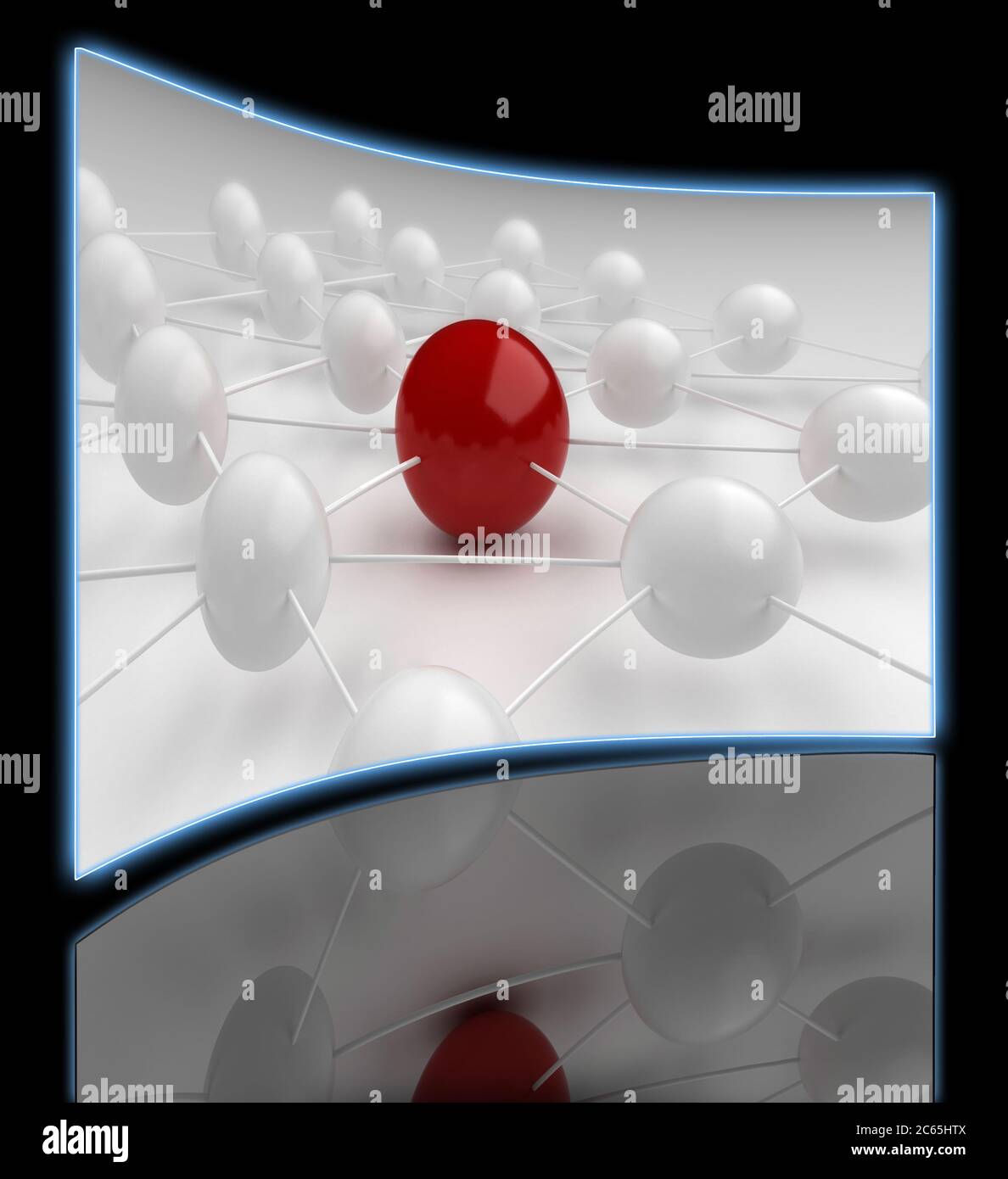 Comunicazioni globali sul livello di nano Foto Stock