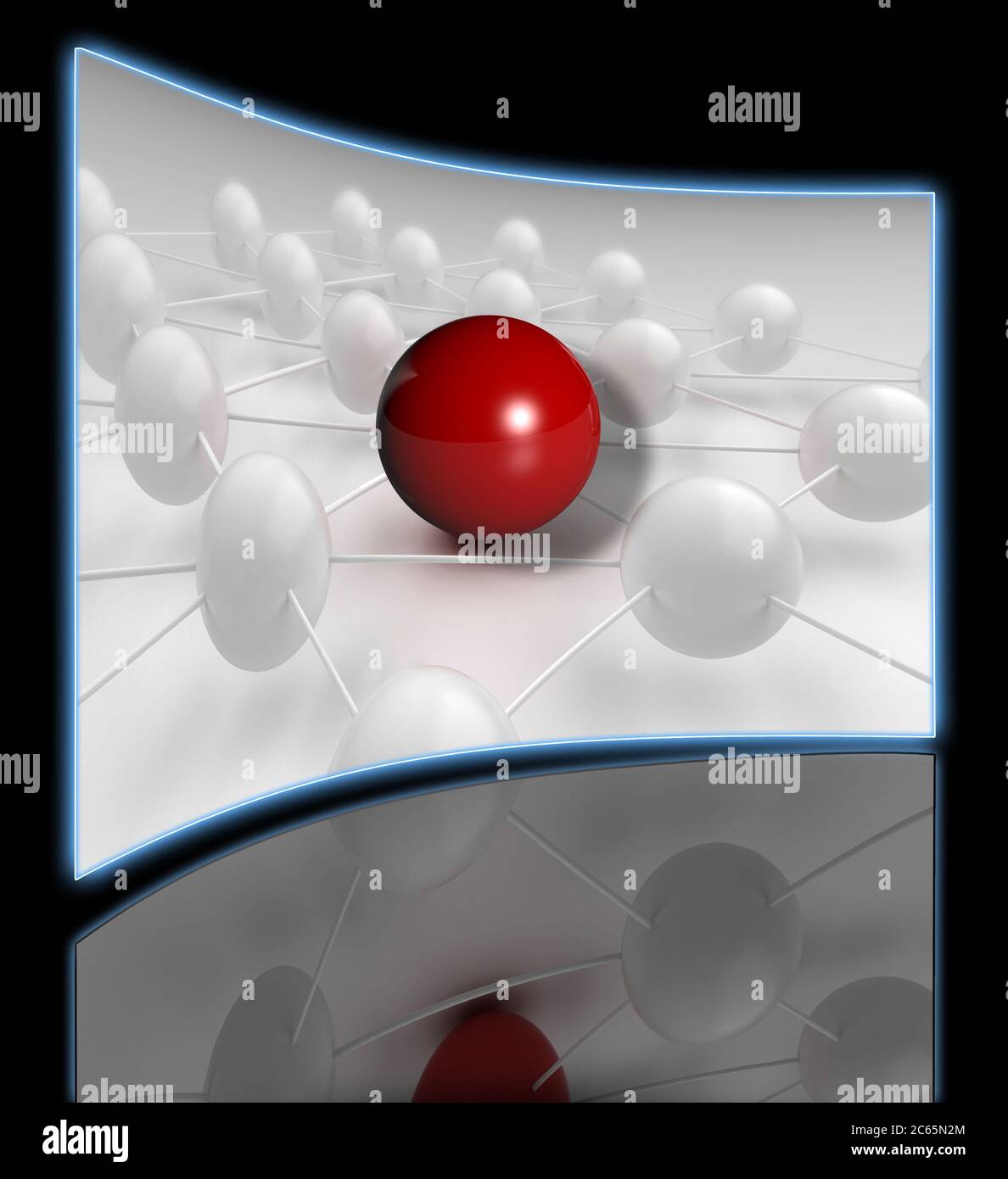 Comunicazioni globali sul livello di nano Foto Stock