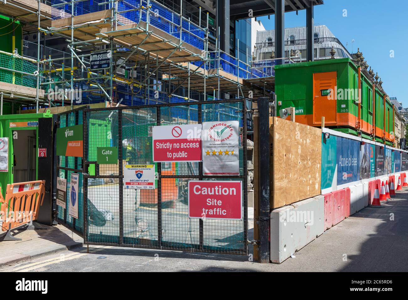 103 Colmore Row, Birmingham è il più alto edificio per uffici in costruzione fuori Londra Foto Stock
