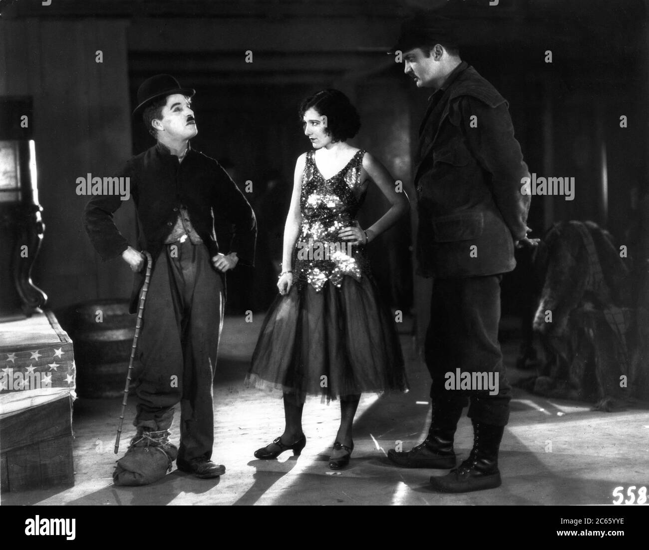 CHARLIE CHAPLIN e GEORGIA HALE in THE GOLD RUSH 1925 regista / scrittore CHARLES CHAPLIN Charles Chaplin Productions / United Artists Foto Stock