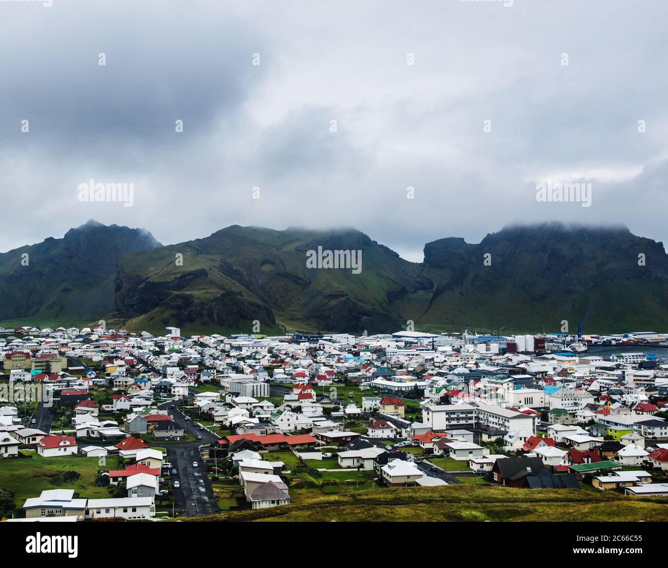 Vestmannaeyjar, Heimaey, Isole Westman, Islanda Foto Stock