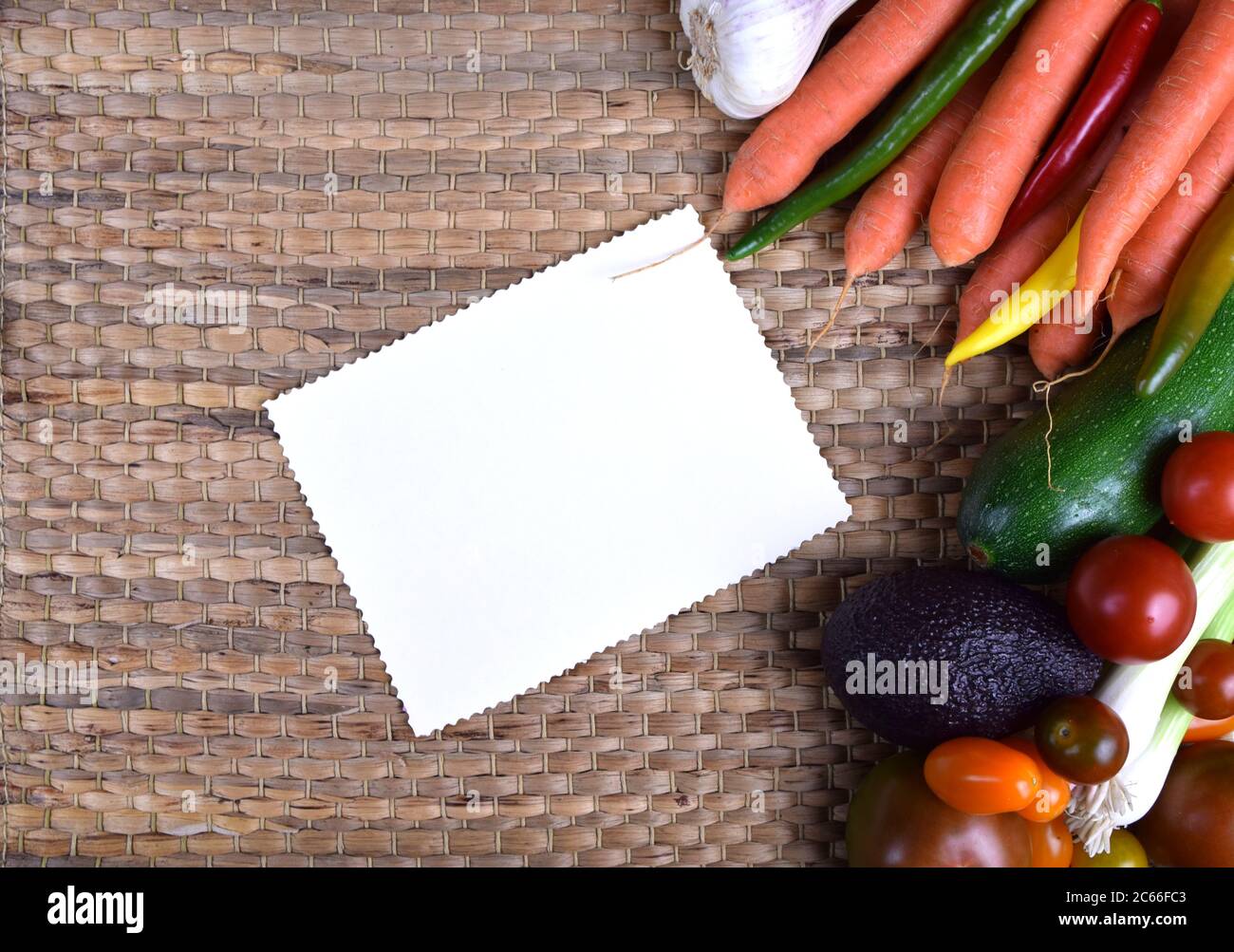 verdure fresche - pronte per cucinare Foto Stock