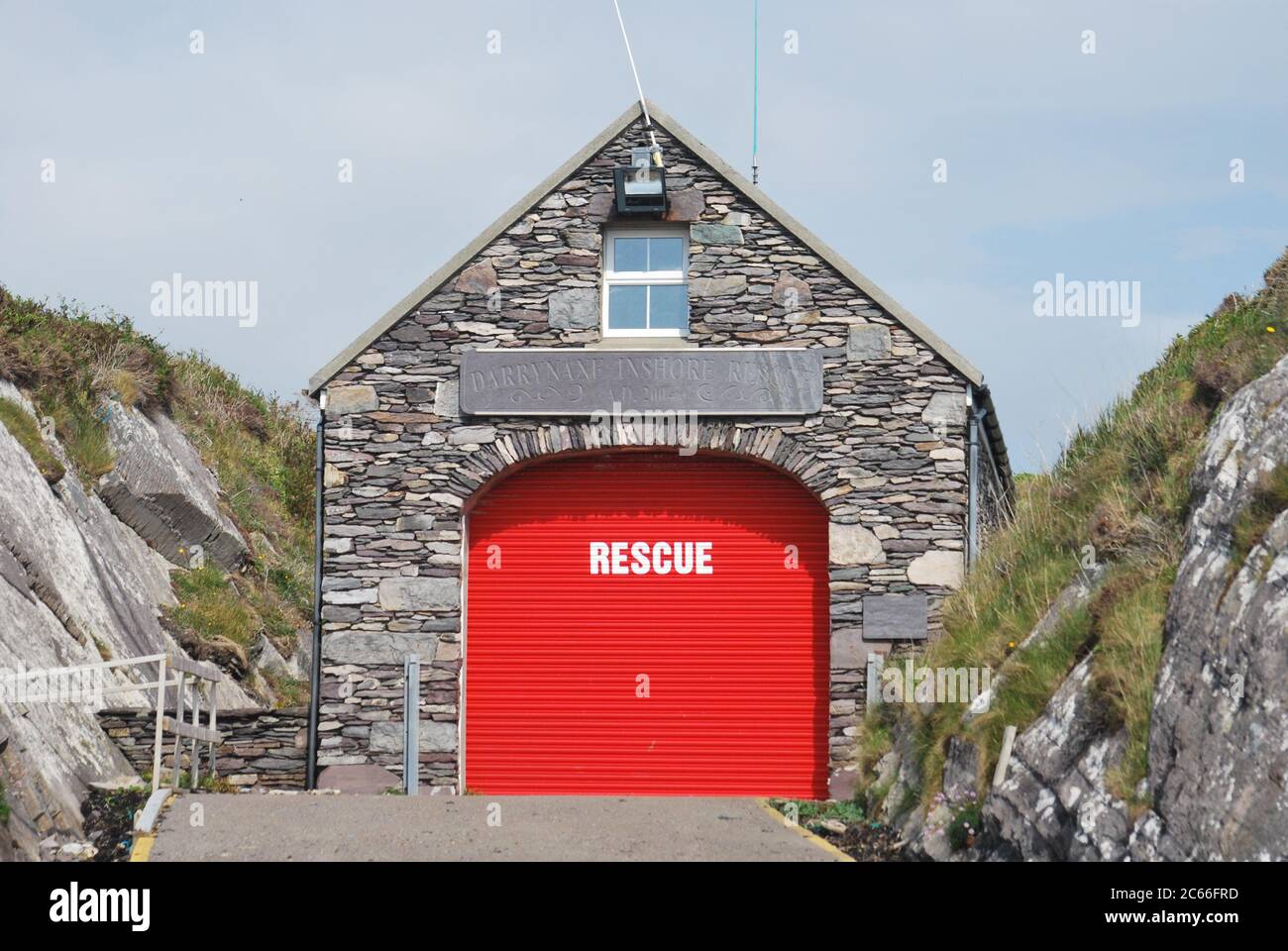Derrynane Inshore Rescue Service, Derrynane, Co. Kerry, Irlanda Foto Stock