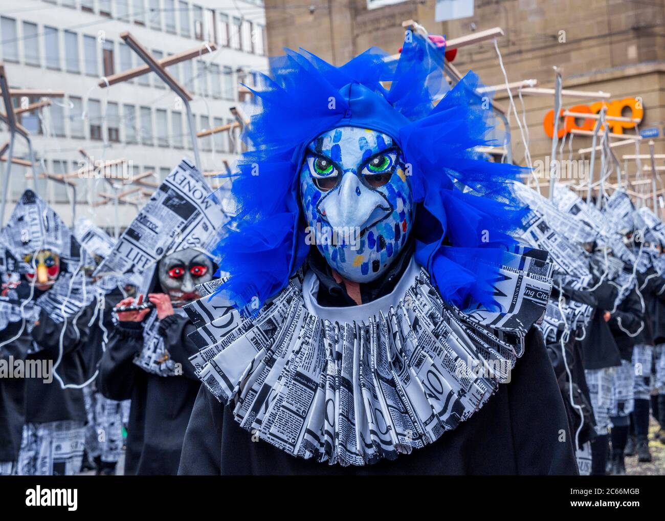 Basel Fasnet parade, Basel Fasnacht, Basilea, Svizzera, Europa Foto Stock