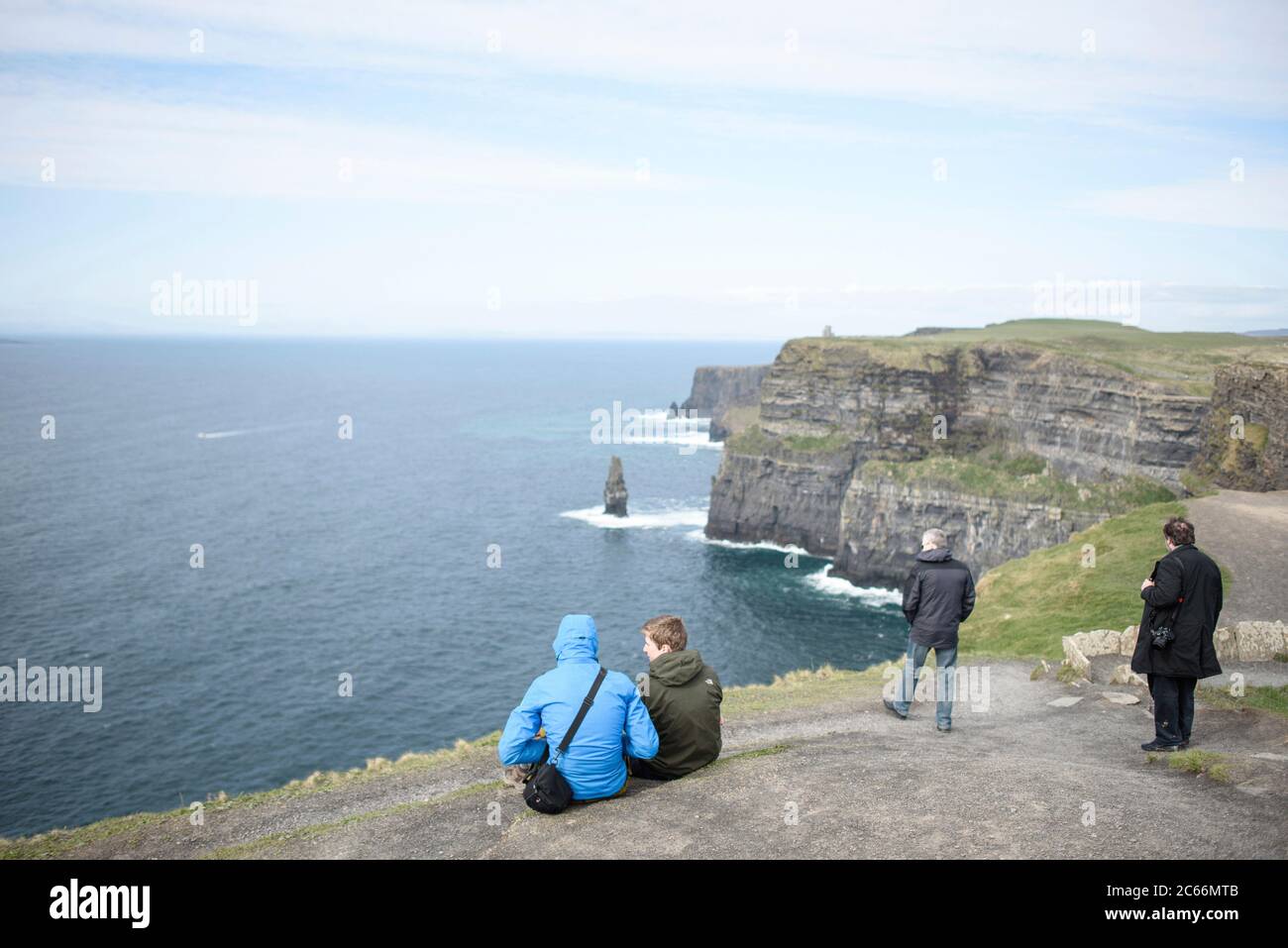 Scogliere di Moher, scogliere in Irlanda Foto Stock