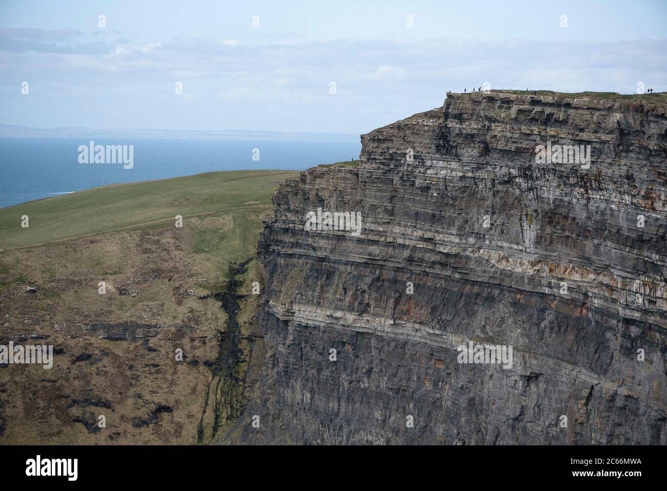 Scogliere di Moher, scogliere in Irlanda Foto Stock