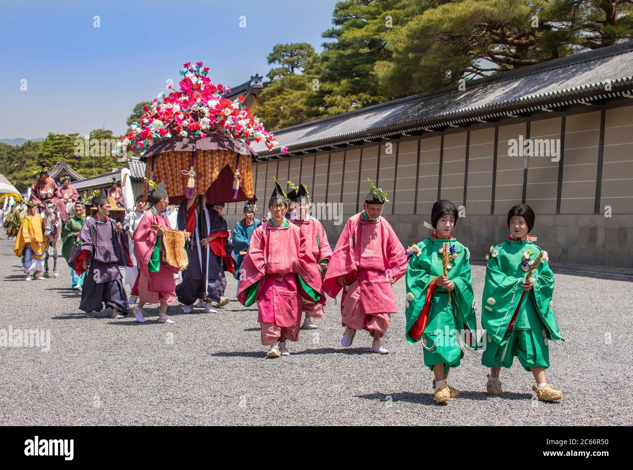 Giappone, Kyoto City, Aoi Matsuri, Festival, sfilata Foto Stock