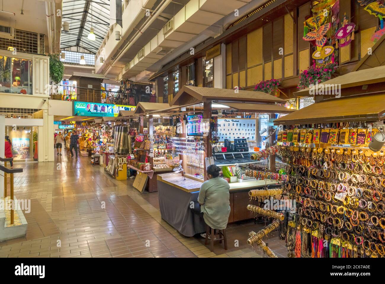All'interno del mercato centrale sulla destra, Kuala Lumpur, Malesia Foto Stock
