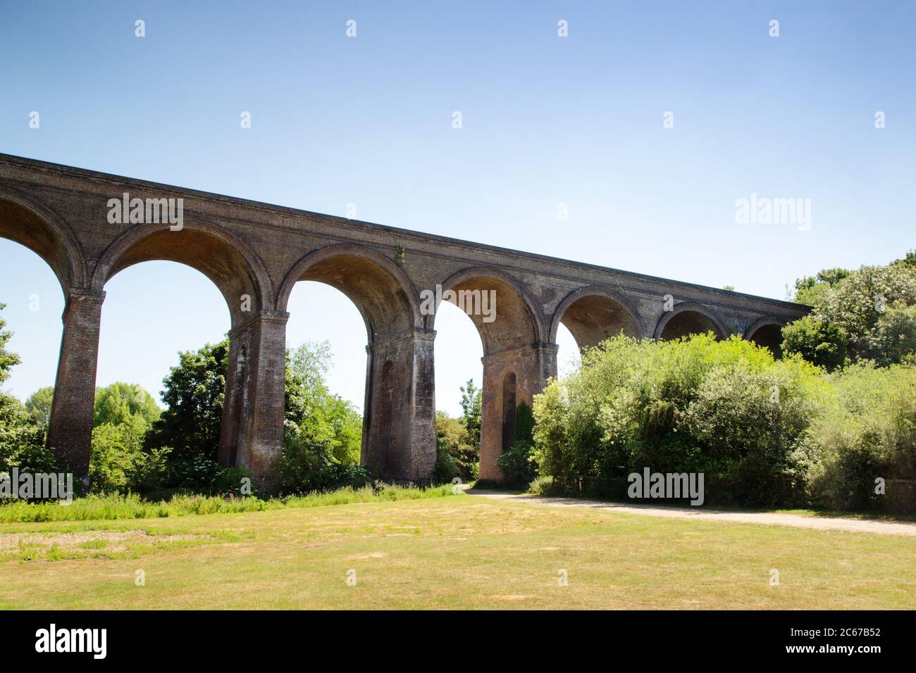 immagine paesaggistica del viadotto di cappelle in essex enland Foto Stock