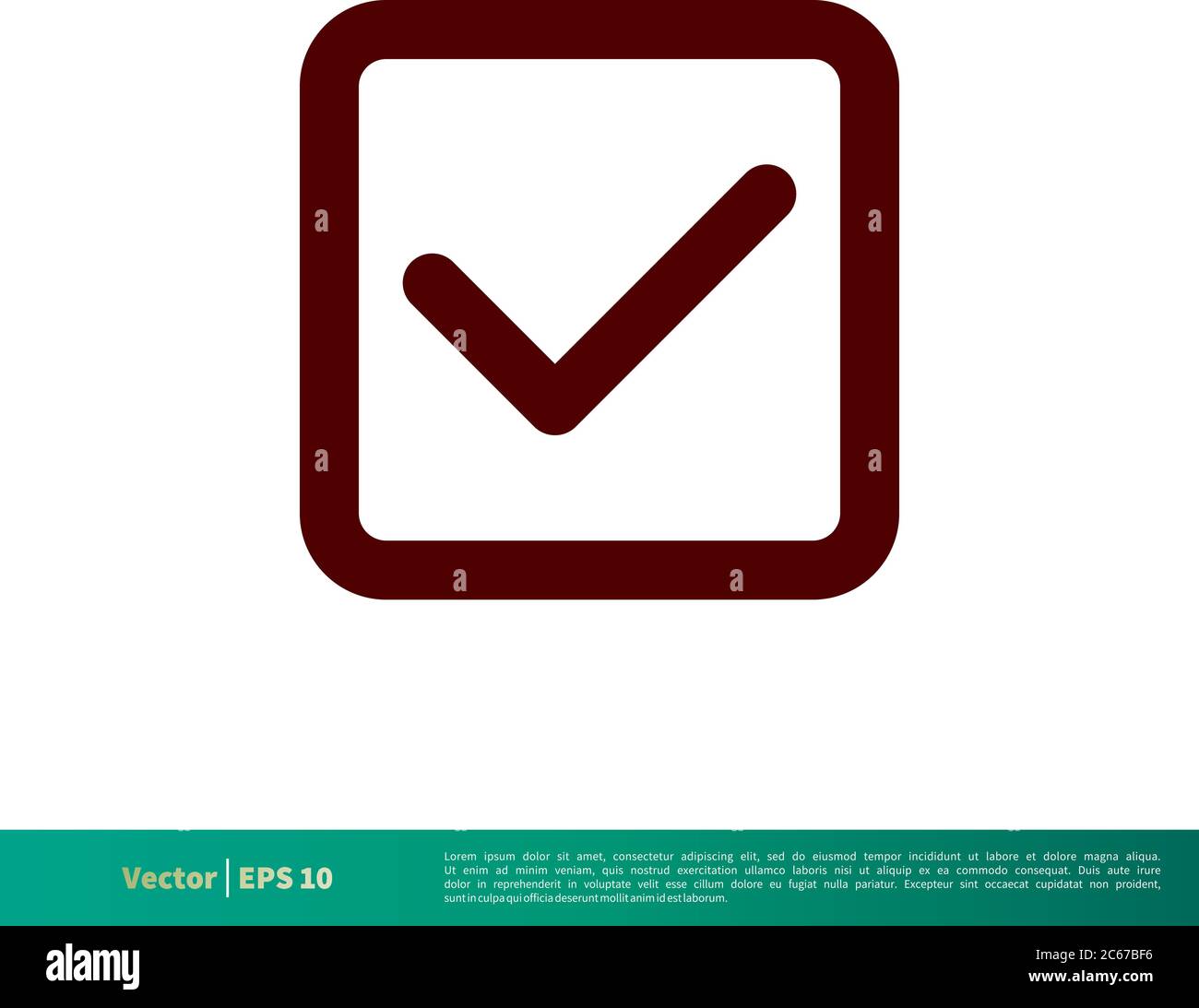 Lista di controllo, selezionare icona contrassegno modello logo vettore disegno illustrazione. EPS vettoriale modificabile 10. Illustrazione Vettoriale