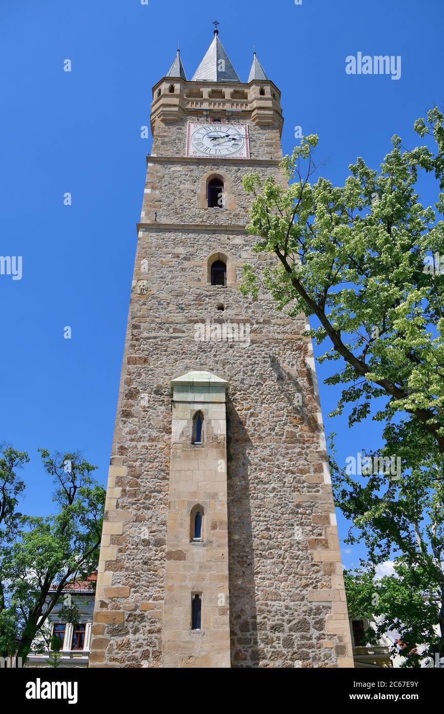 Torre di Santo Stefano (Turnul St Stefan), Baia Mare, Nagybánya, Regione Maramures, Romania, István-Torony Szent Foto Stock