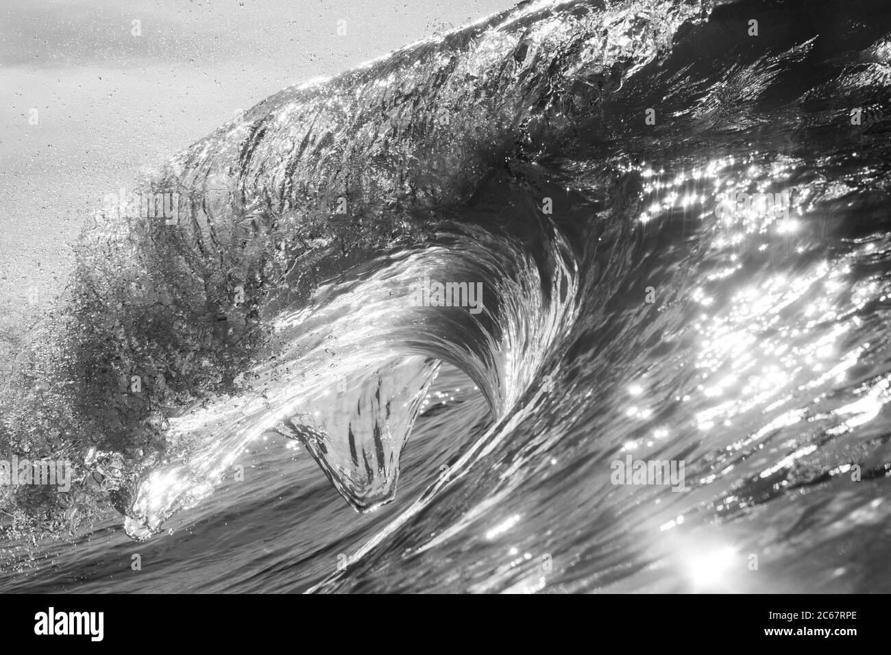 Spettacolare istantanea dell'onda del mare, California, Stati Uniti Foto Stock