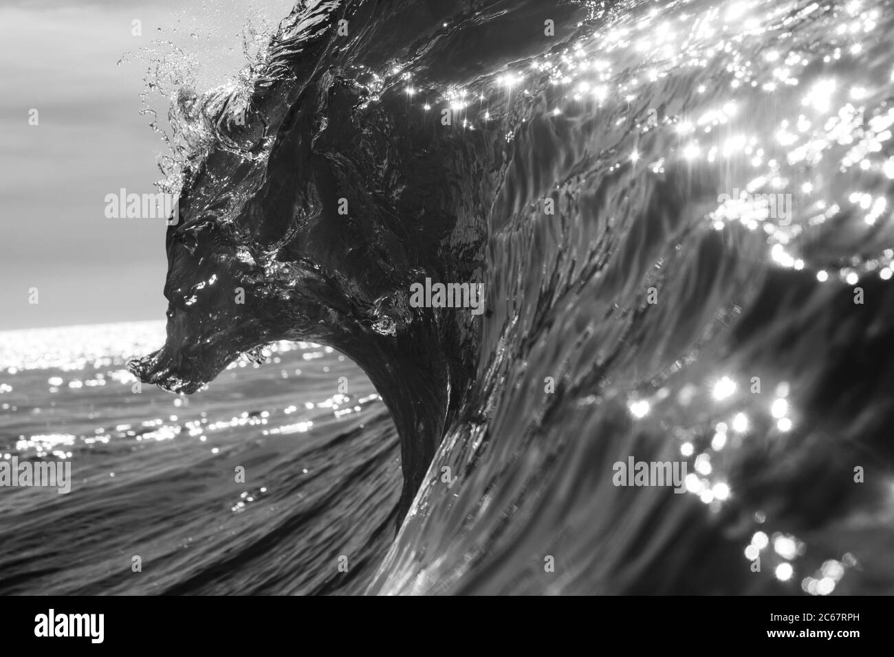 Spettacolare istantanea dell'onda del mare, California, Stati Uniti Foto Stock