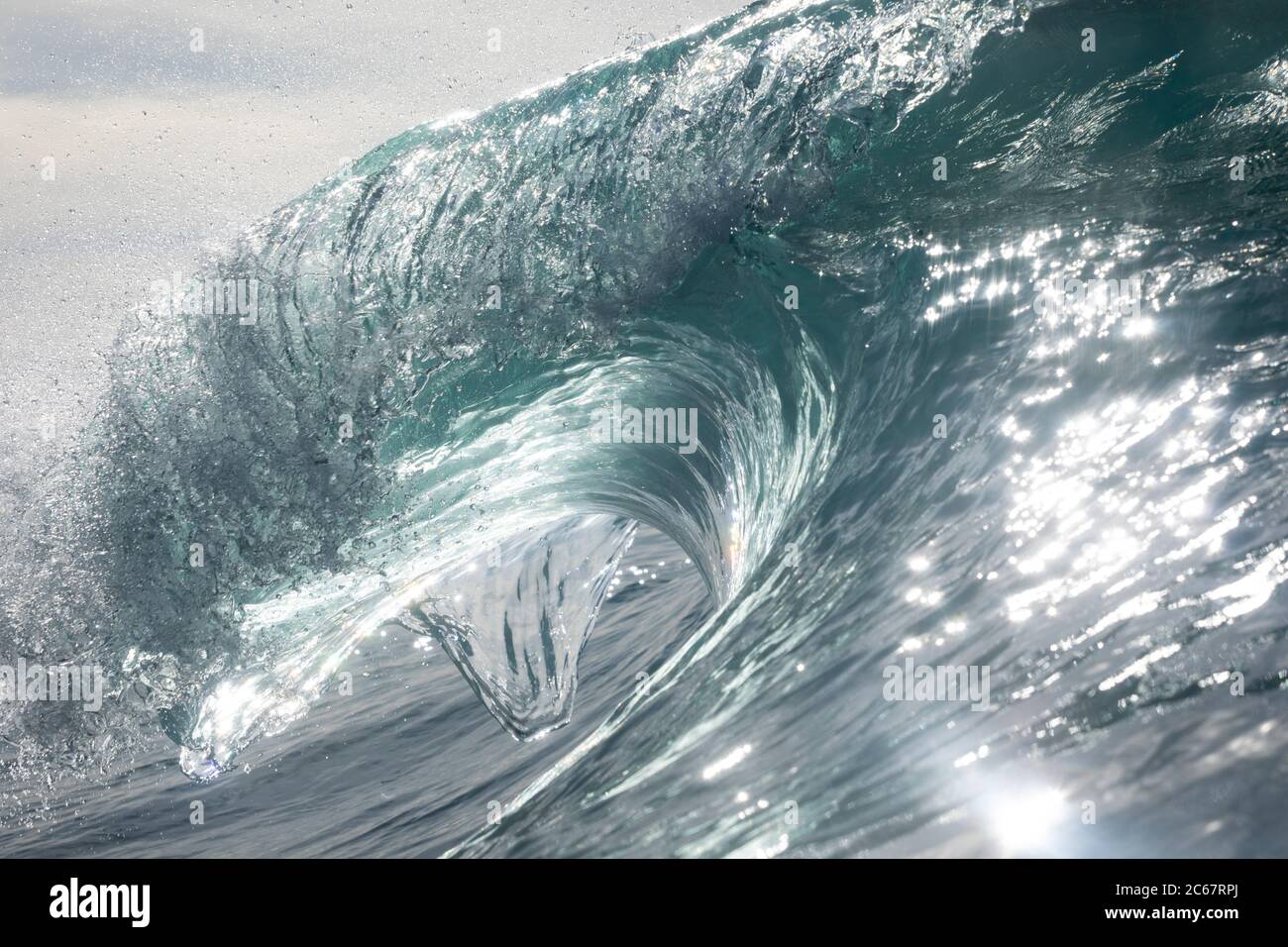 Spettacolare istantanea dell'onda del mare, California, Stati Uniti Foto Stock