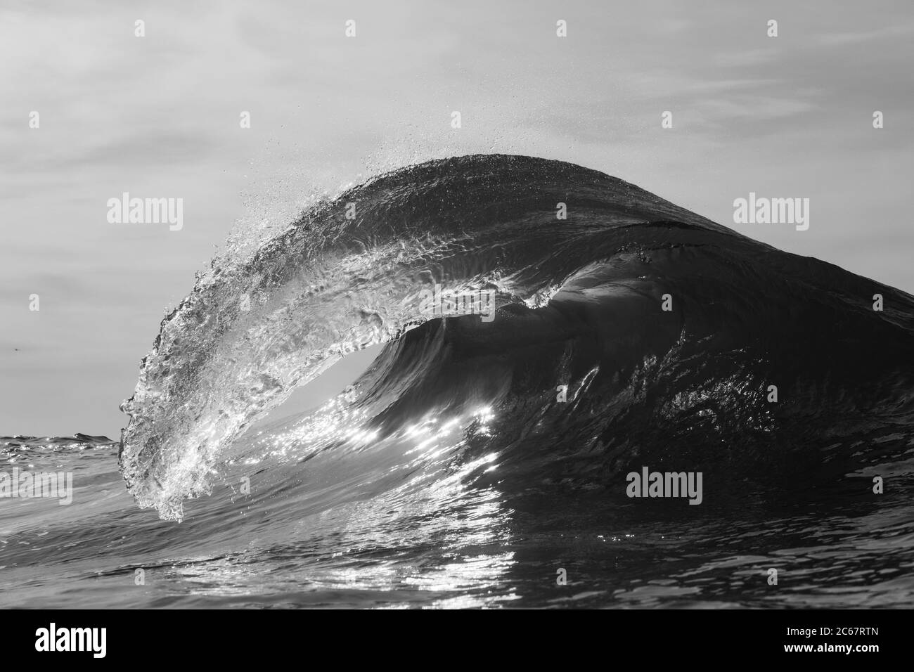 Spettacolare istantanea dell'onda del mare, California, Stati Uniti Foto Stock