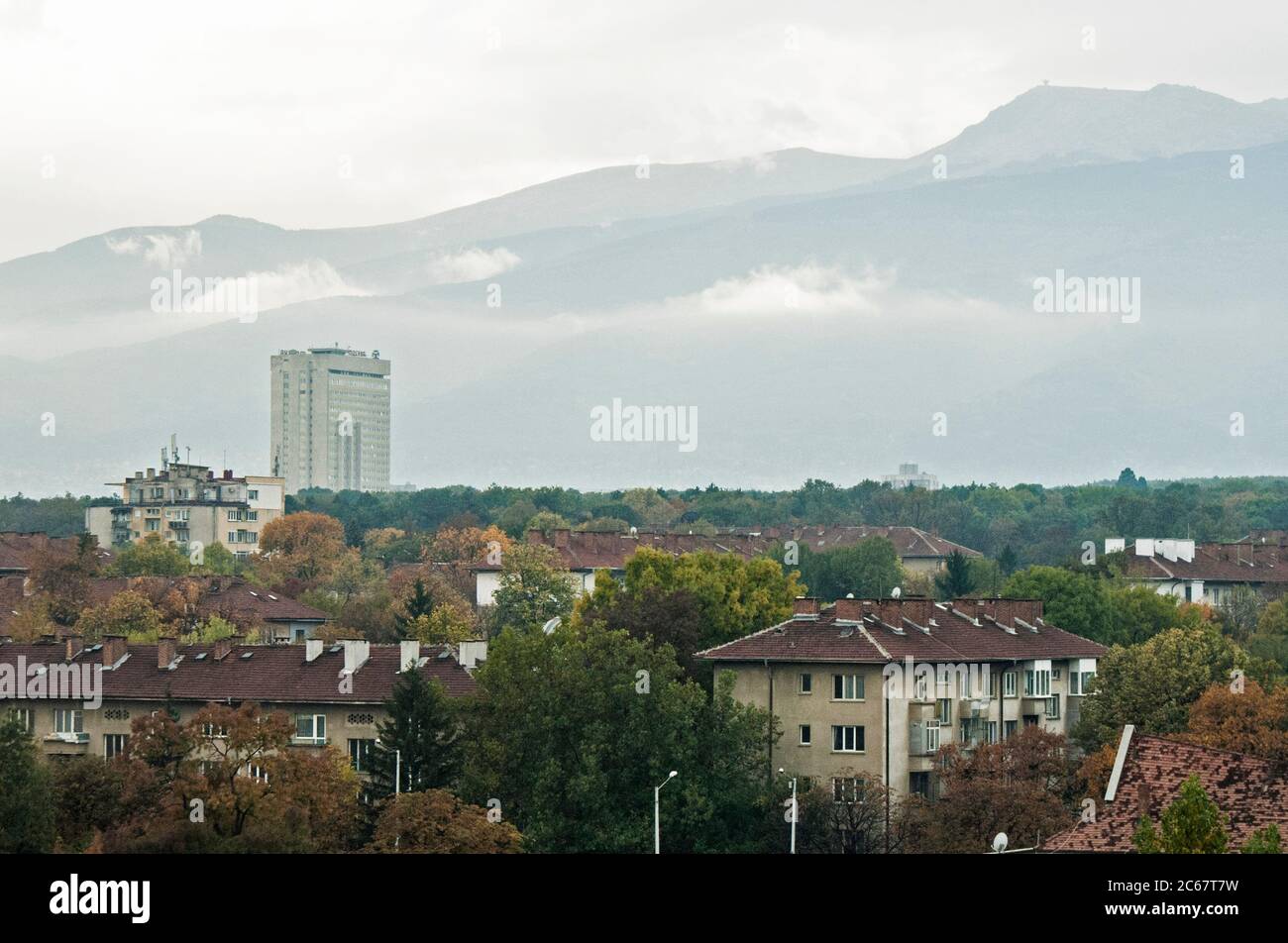 Paesaggio urbano, Sofia, Bulgaria Foto Stock