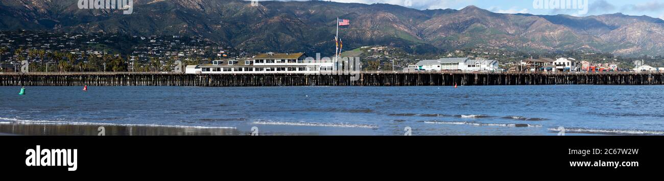 Molo di Santa Barbara, California, Stati Uniti Foto Stock