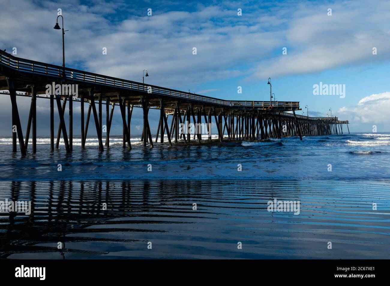 Molo di Pismo Beach, California, Stati Uniti Foto Stock