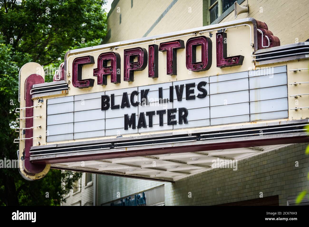 Cinema a state Street, Montpelier, VT, USA. Foto Stock