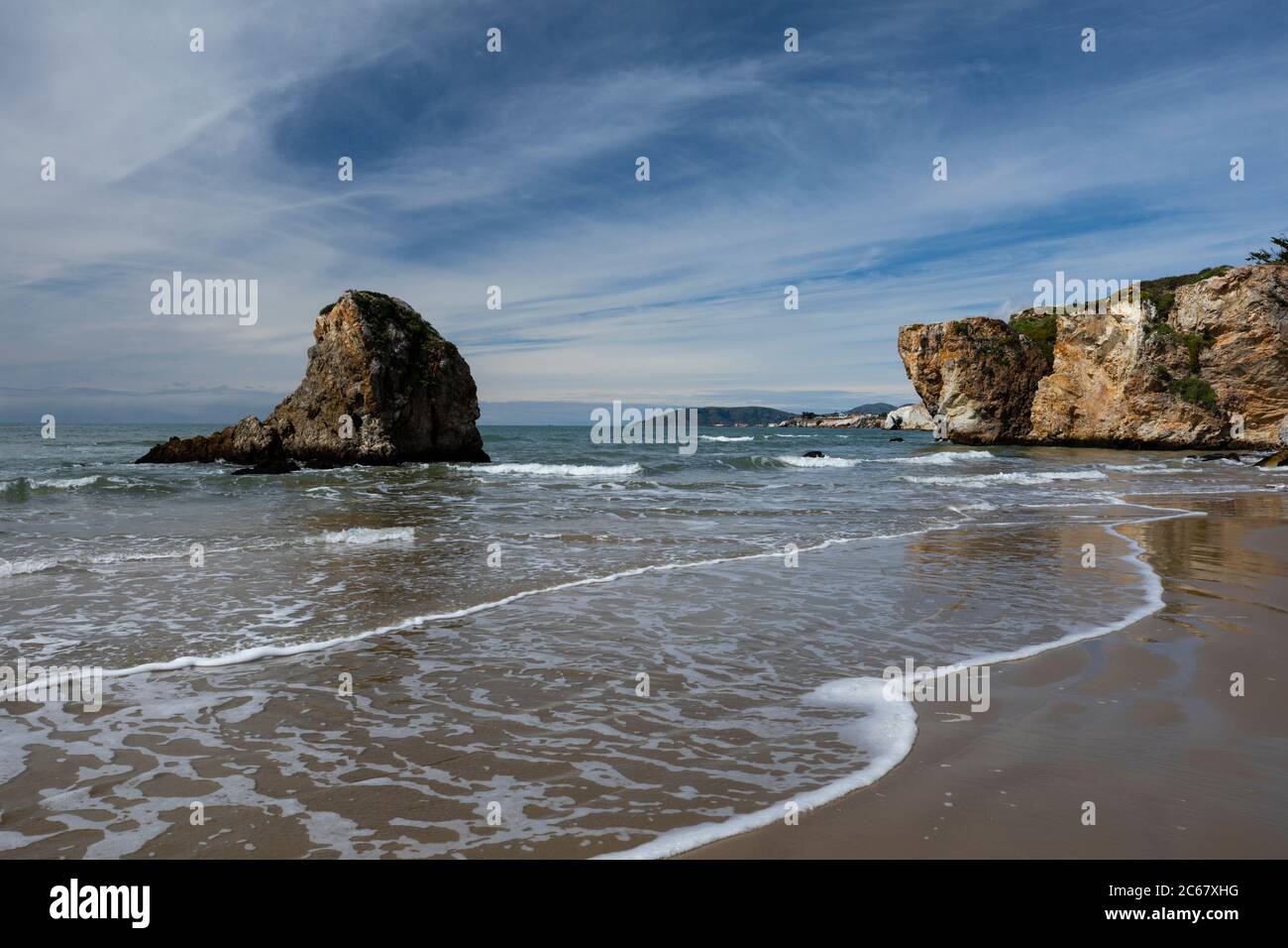 Vista panoramica di Pismo Beach, California, USA Foto Stock