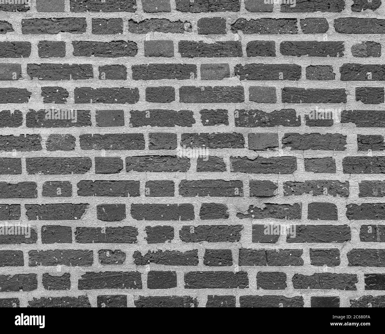 Primo piano del telaio completo di muro di mattoni Foto Stock