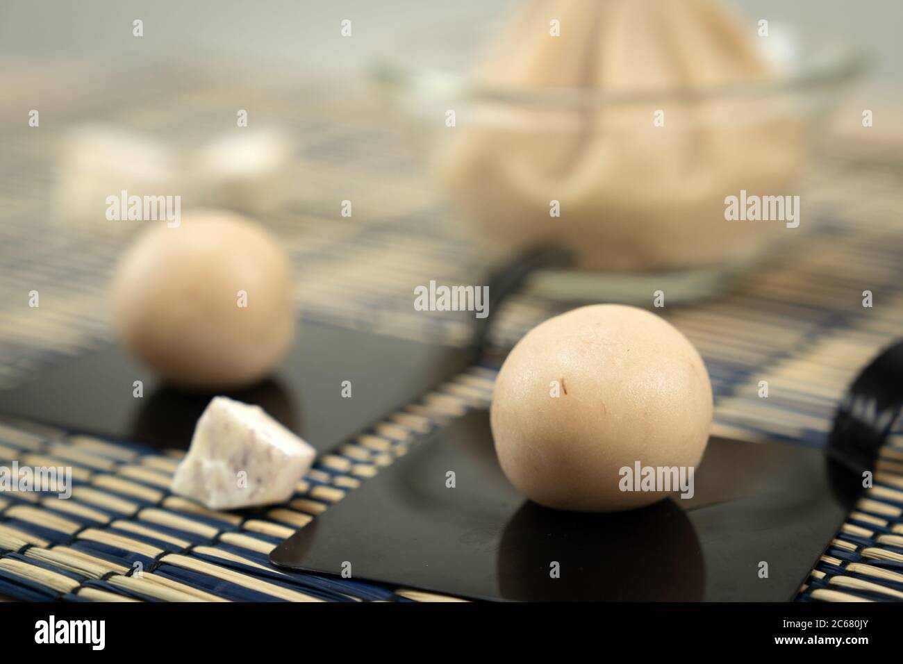 Taro o pasta di yam di stile asiatico Foto Stock