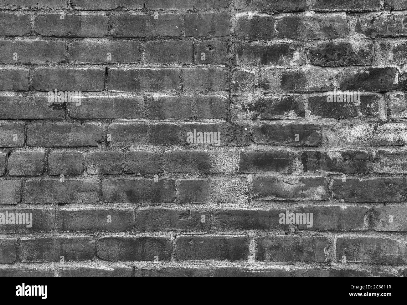 Primo piano del telaio completo di muro di mattoni Foto Stock