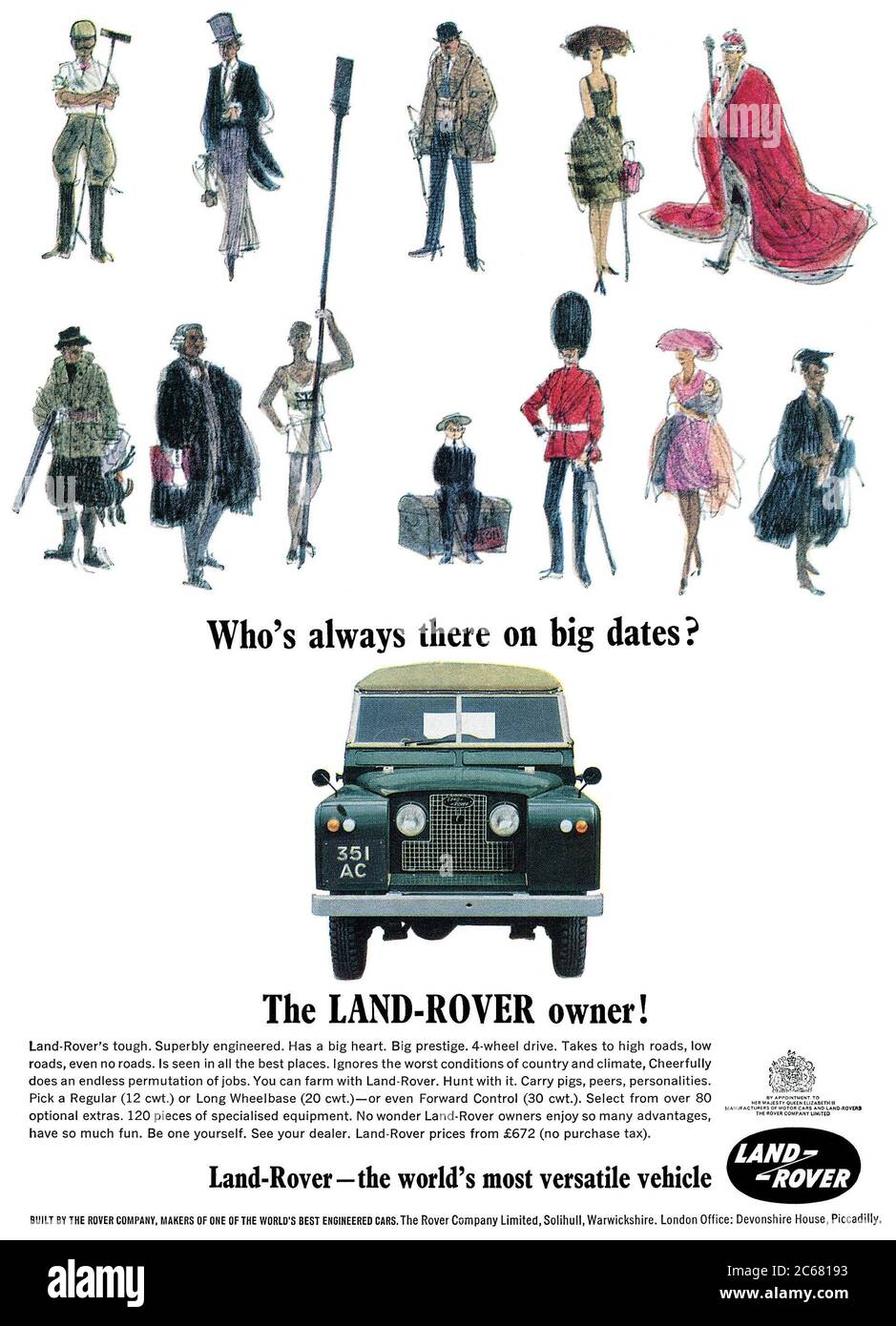 Advertisement for land rover immagini e fotografie stock ad alta ...