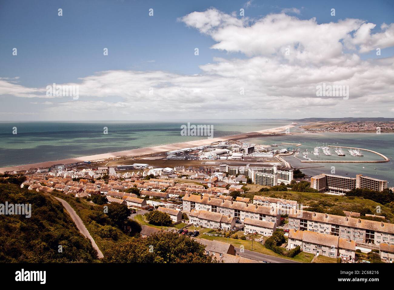 Portland e Chesil Beach, Dorset Foto Stock