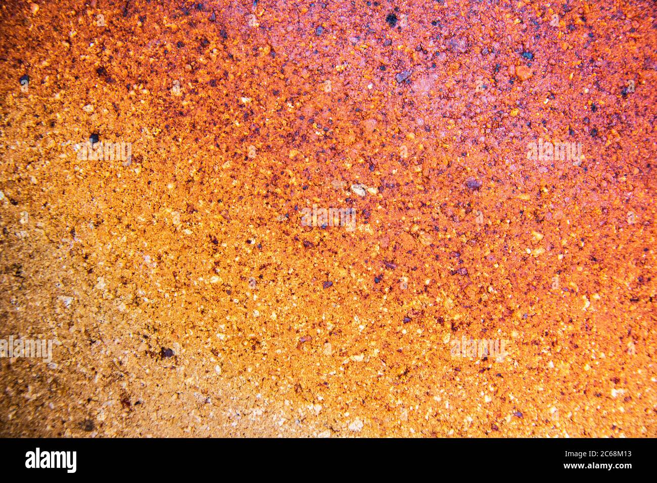 Ingrandire parte della parete. In arancione. Foto Stock