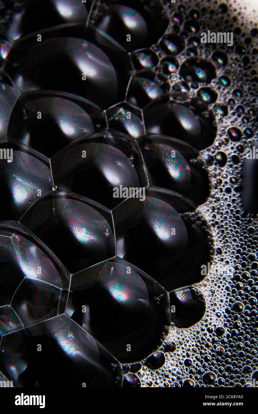 Acqua e bolle insieme. Foto Stock