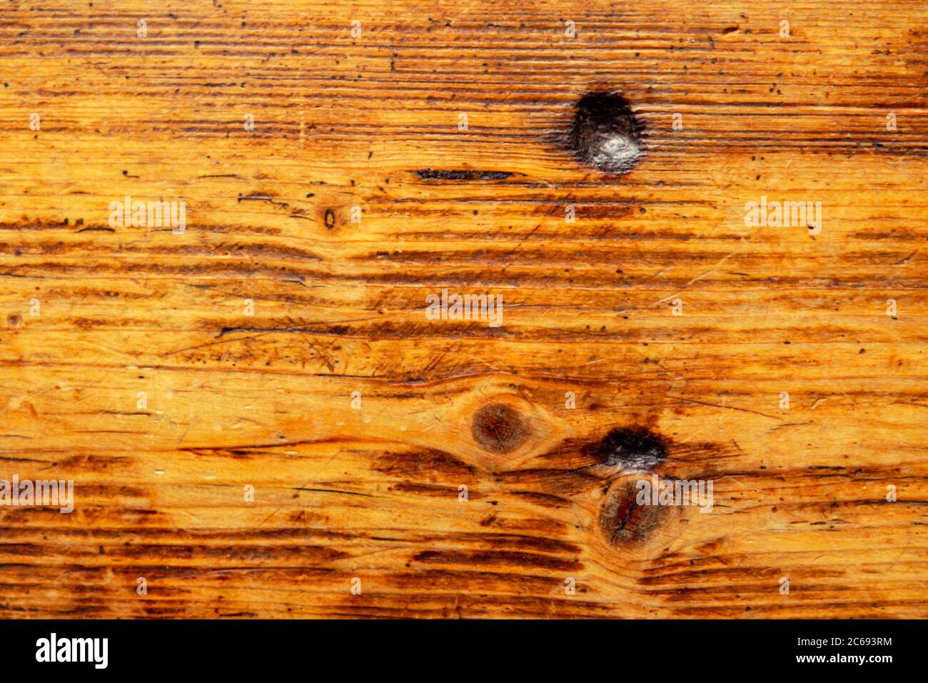 Legno tessuto sfondo vecchi pannelli. Colore marrone arancio. Foto Stock
