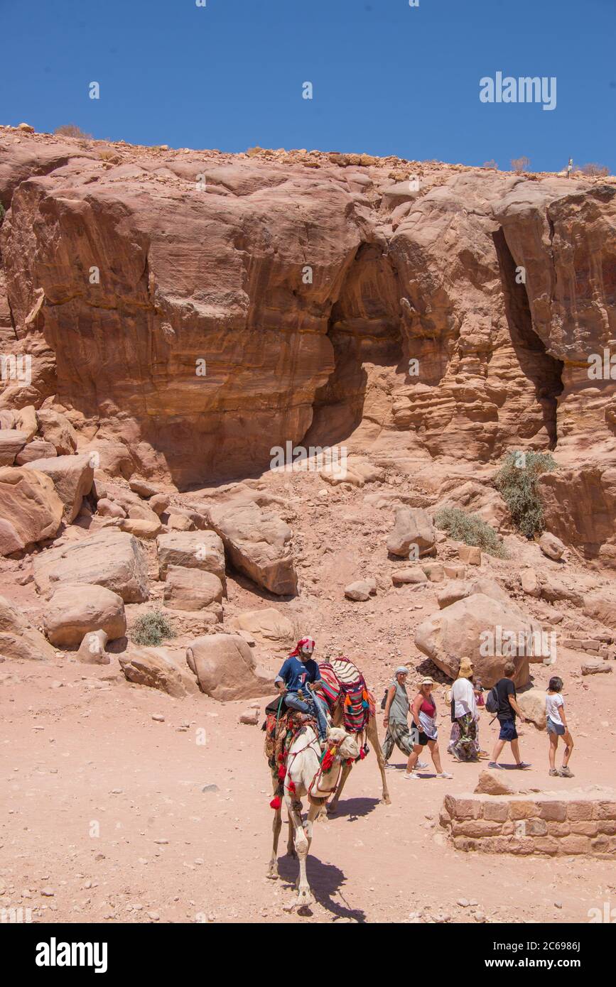 Asia, Medio Oriente, Giordania, Petra Foto Stock