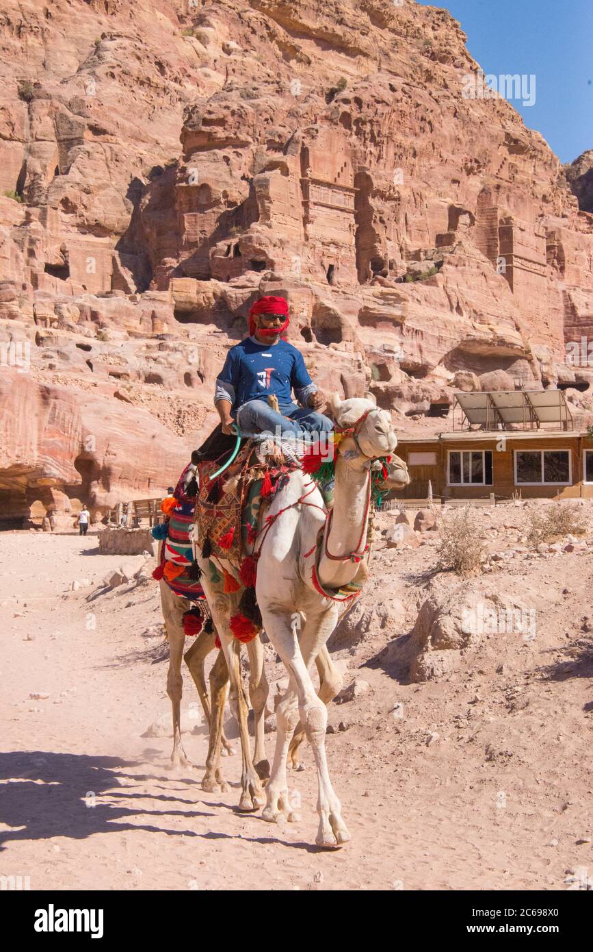 Asia, Medio Oriente, Giordania, Petra Foto Stock