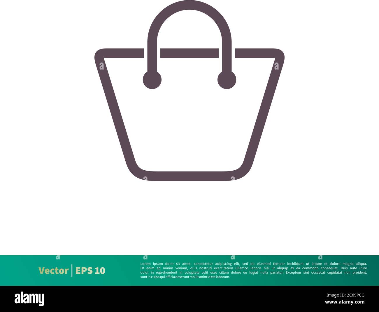 Donna Bag icona Vector Logo modello Illustrazione Design. EPS vettoriale modificabile 10. Illustrazione Vettoriale