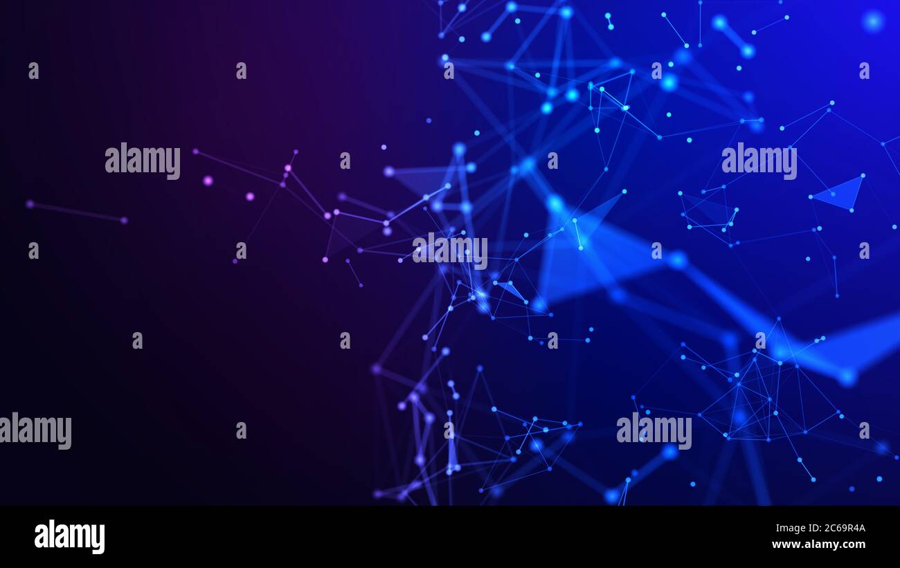 Concetto di rete, di comunicazione di internet. 3d'illustrazione. Foto Stock