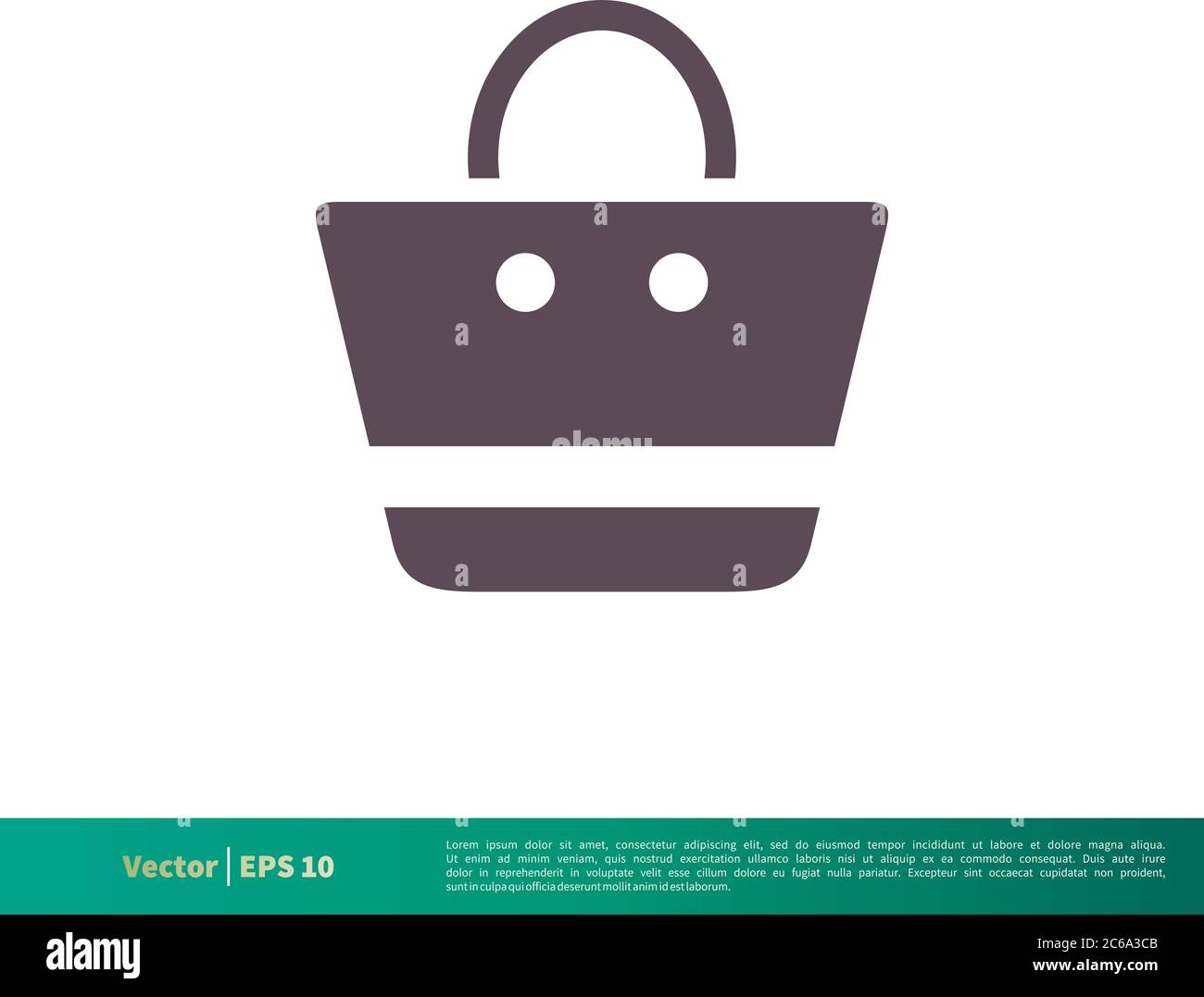 Donna Bag icona Vector Logo modello Illustrazione Design. EPS vettoriale modificabile 10. Illustrazione Vettoriale