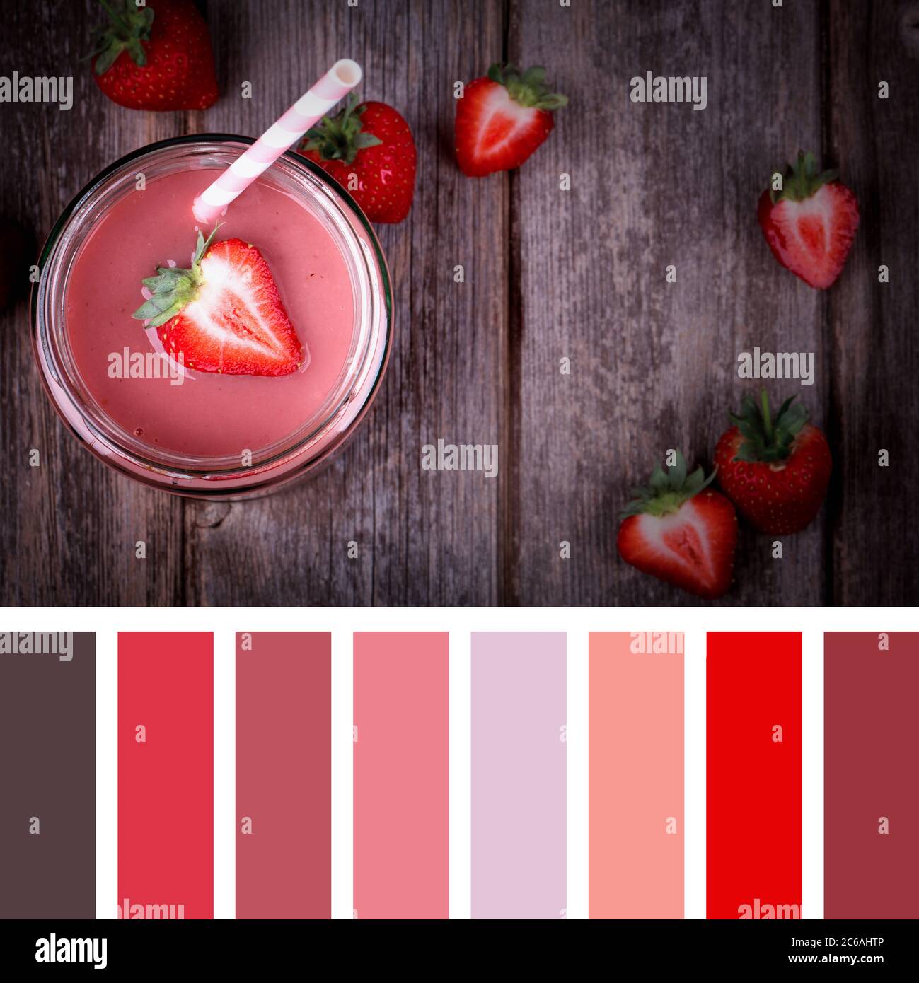 Color palette red summer strawberry immagini e fotografie stock ad alta  risoluzione - Alamy