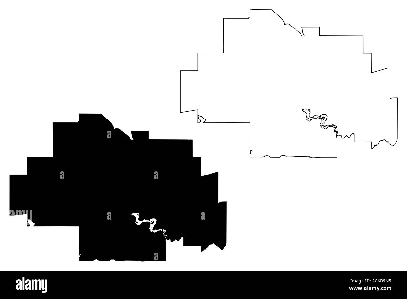 Regina City (Canada, Provincia di Saskatchewan) mappa illustrazione vettoriale, abbozzare schizzo Città di Regina mappa Illustrazione Vettoriale