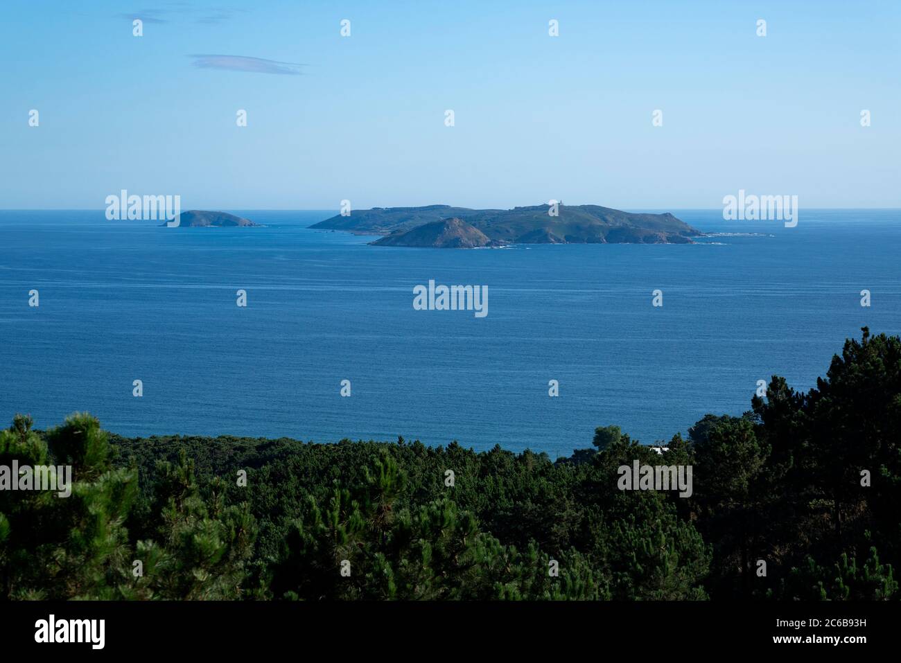 Isla de Ons, parte del Parco Nazionale Marittimo-terrestre delle Isole Galiziane, Galizia, Spagna, Europa Foto Stock