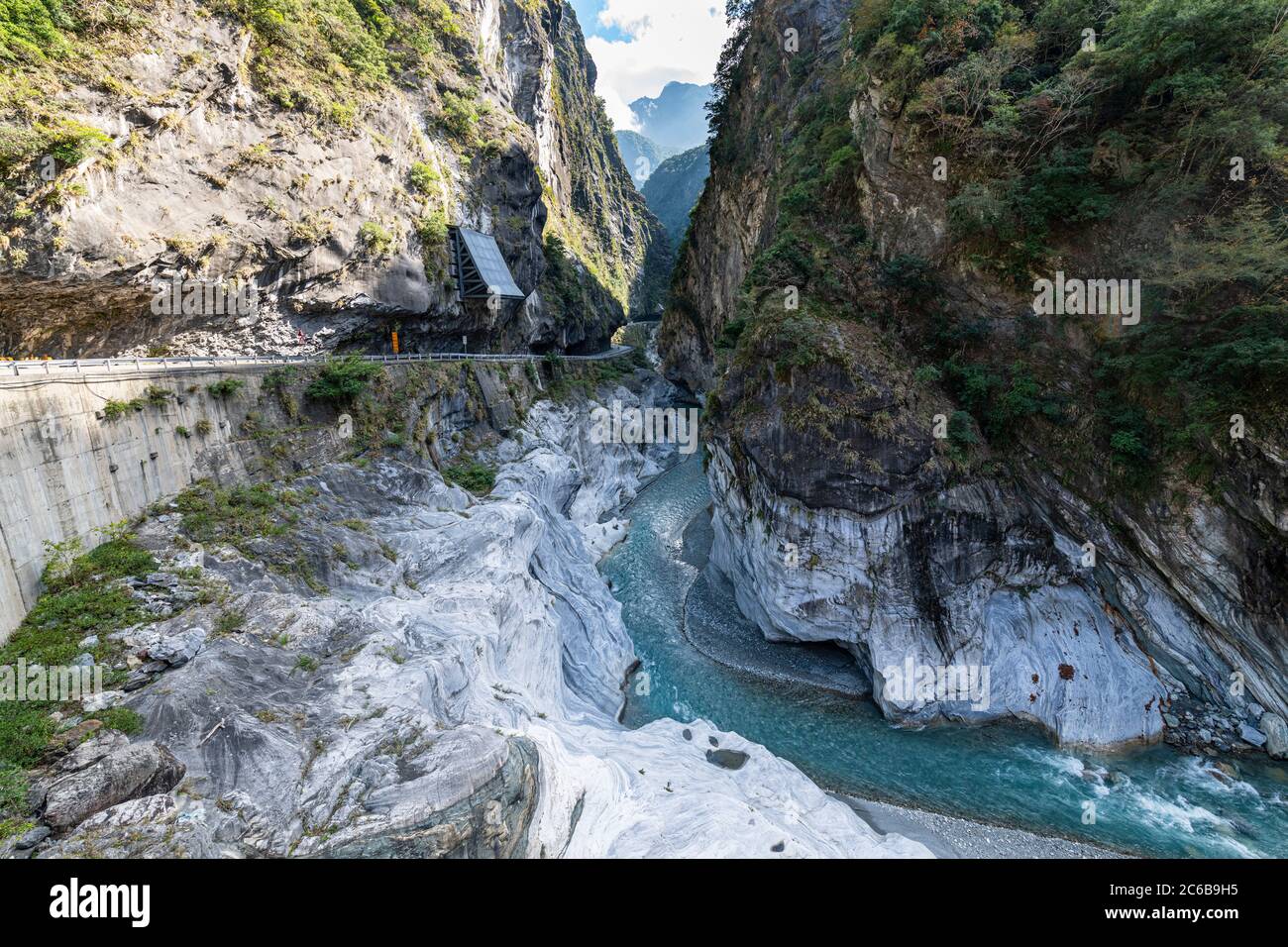 Taroko Gorge, Taroko National Park, Hualien County, Taiwan, Asia Foto Stock