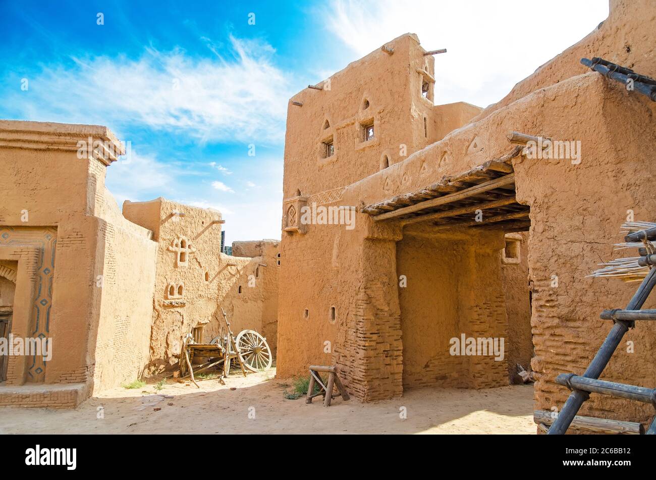 Impero Mongol. Le porte della capitale dell'Orda d'Oro - Sarai Batu. (Ricostruzione) Foto Stock