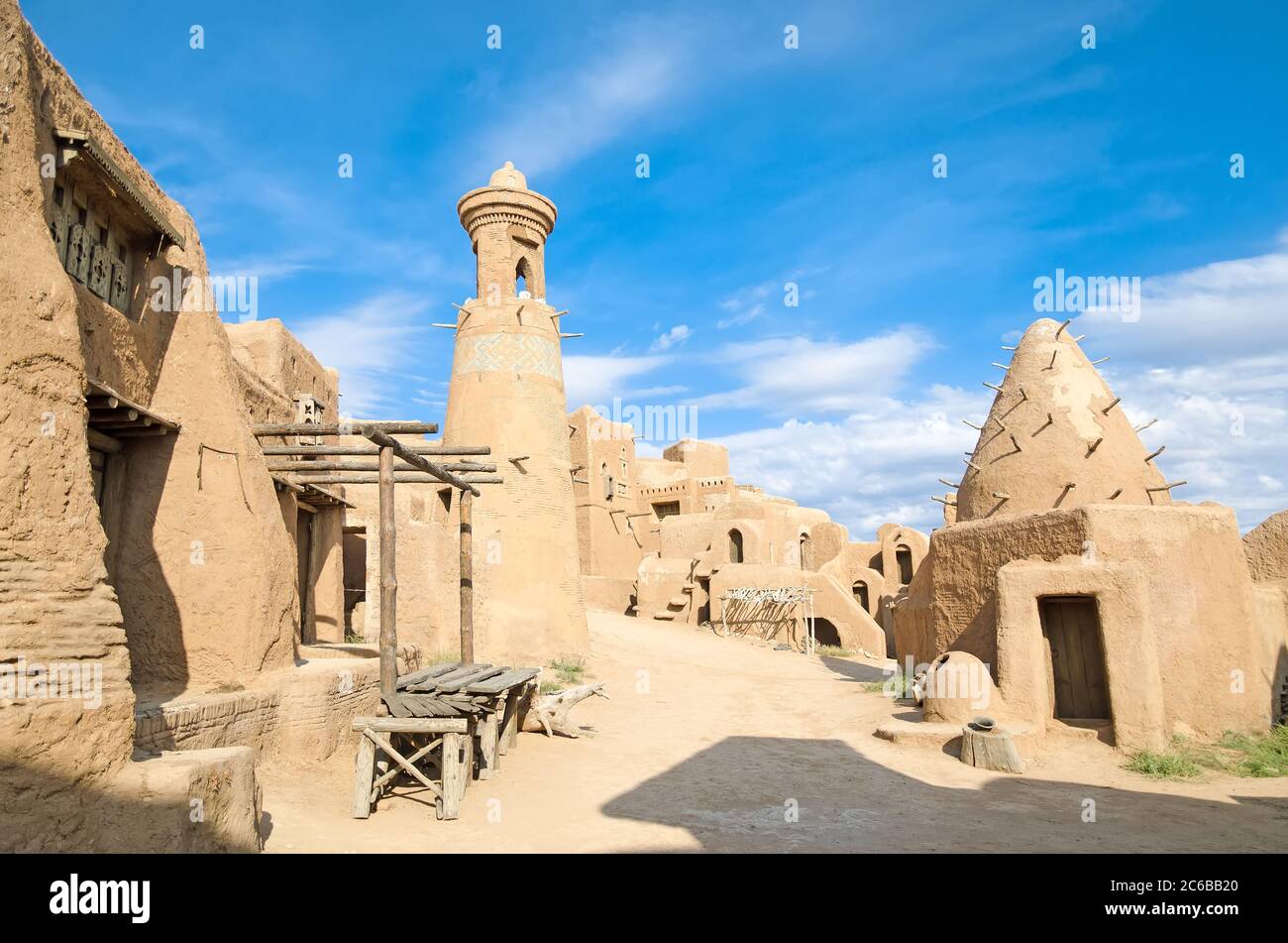 Impero Mongol. La capitale dell'Orda d'Oro - Sarai Batu. (Ricostruzione) Foto Stock