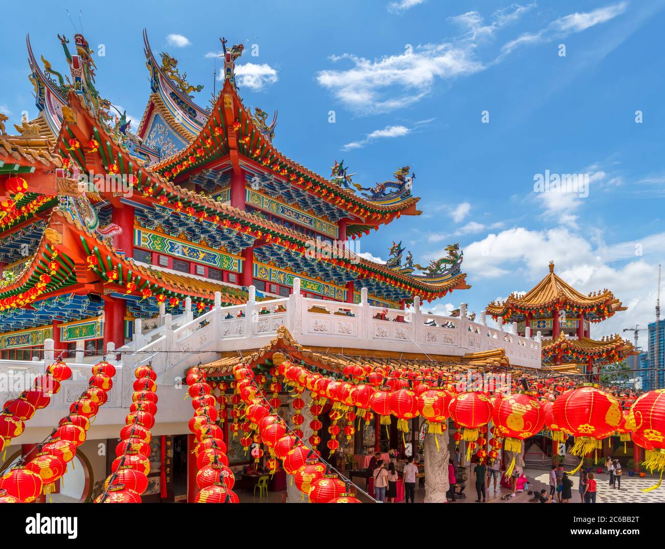 Thean Hou Temple, un grande tempio cinese a Kuala Lumpur, Malesia Foto Stock