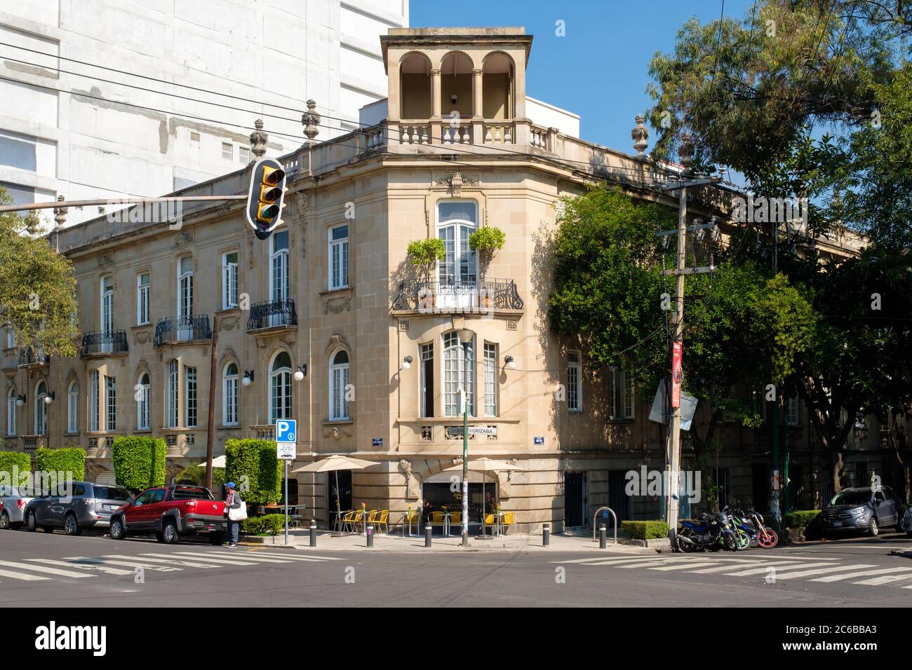 Ristorante Alvaro in viale Alvaro Obregon, nell'elegante quartiere di Roma Norte Foto Stock