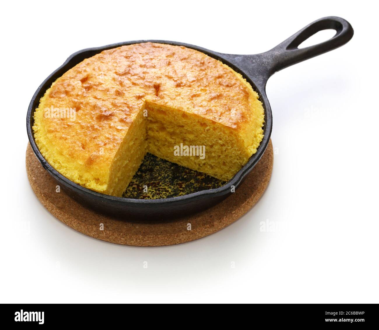 In casa cornbread nella padella, la cucina del Sud degli Stati Uniti Foto Stock