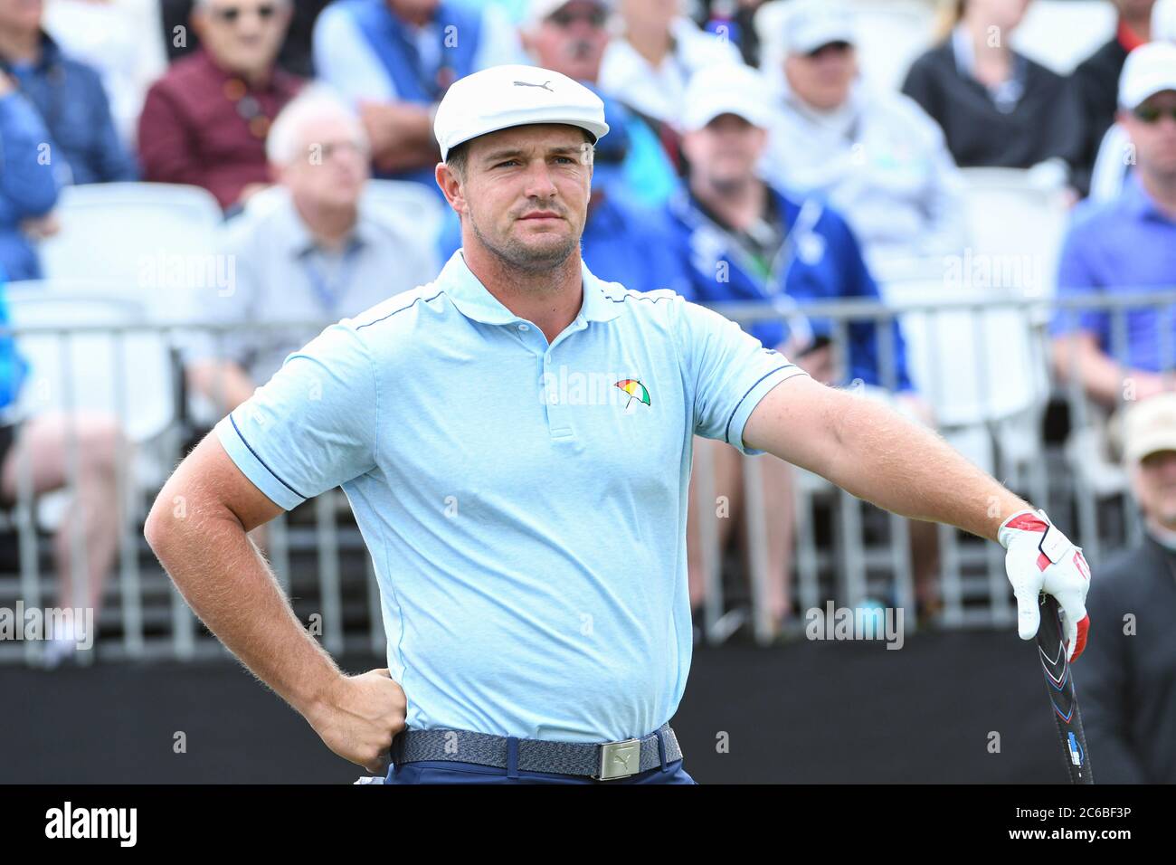 Bryson DeChambeau si è disputato durante il round finale di Arnold Palmer Invitational 2020 al Bay Hill Club di Orlando, Florida, l'8 marzo 2020. Credito fotografico Foto Stock